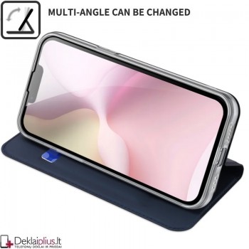 Dux Ducis Skin Pro dirbtinės odos dėklas - mėlynas (Apple Iphone 16e/Iphone 17e) Dux Ducis Skin Pro dirbtinės odos dėklas - mėlynas (Apple Iphone 16e/Iphone 17e)